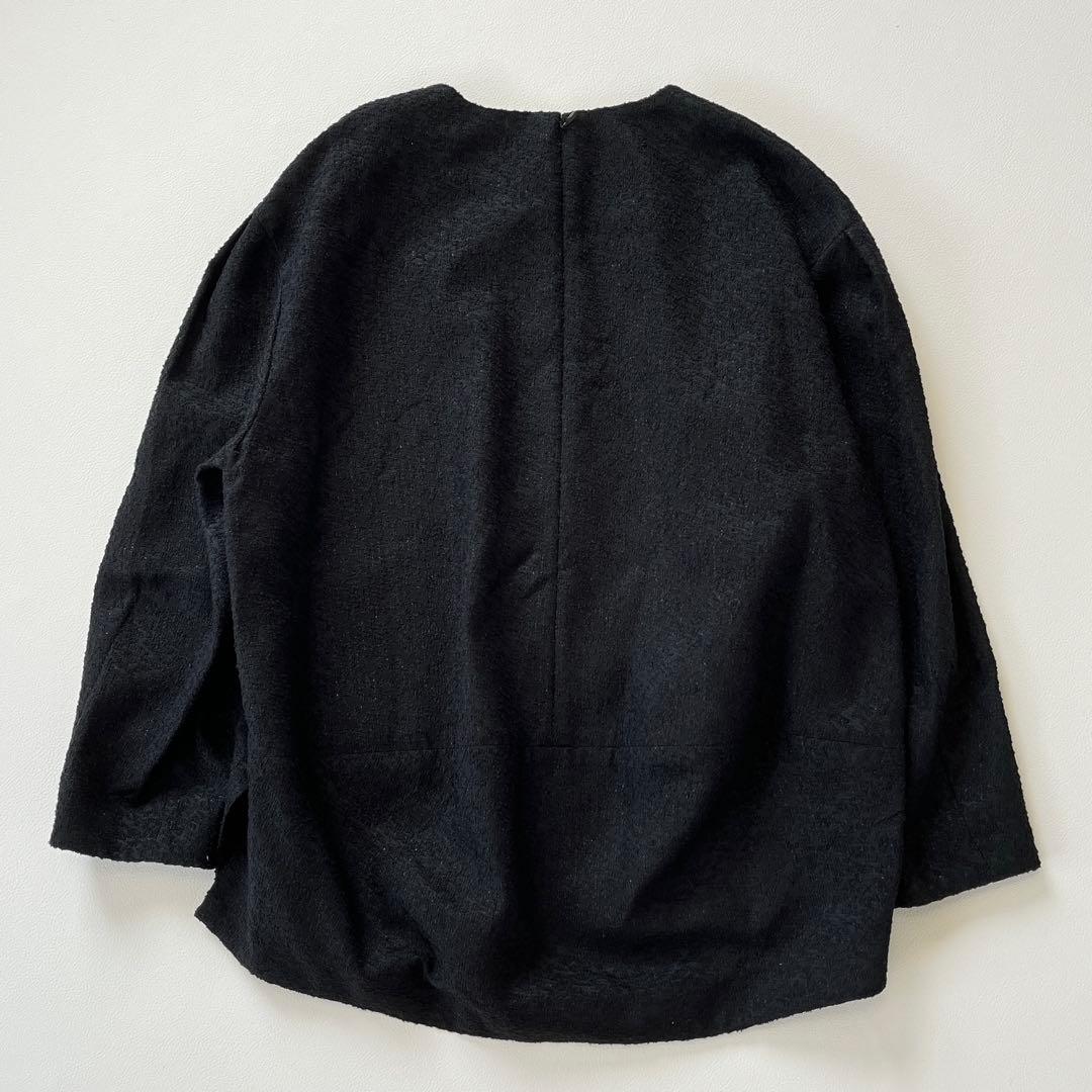 タグ付き✨23年 アドーア ラメブークレブラウス ブラック 38 - メルカリ