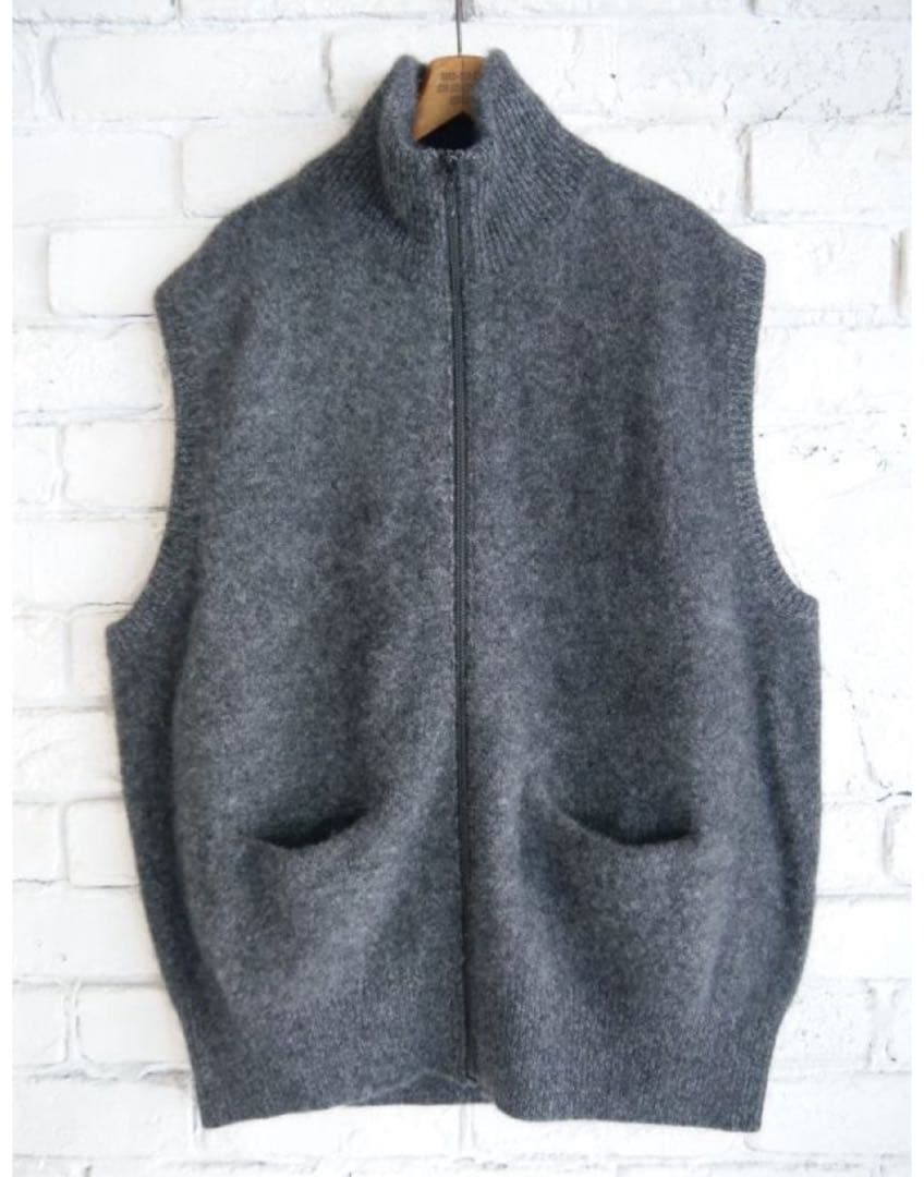 Maatee&sons 23AW CASHMERE 強縮絨 ZIP VEST - メルカリ