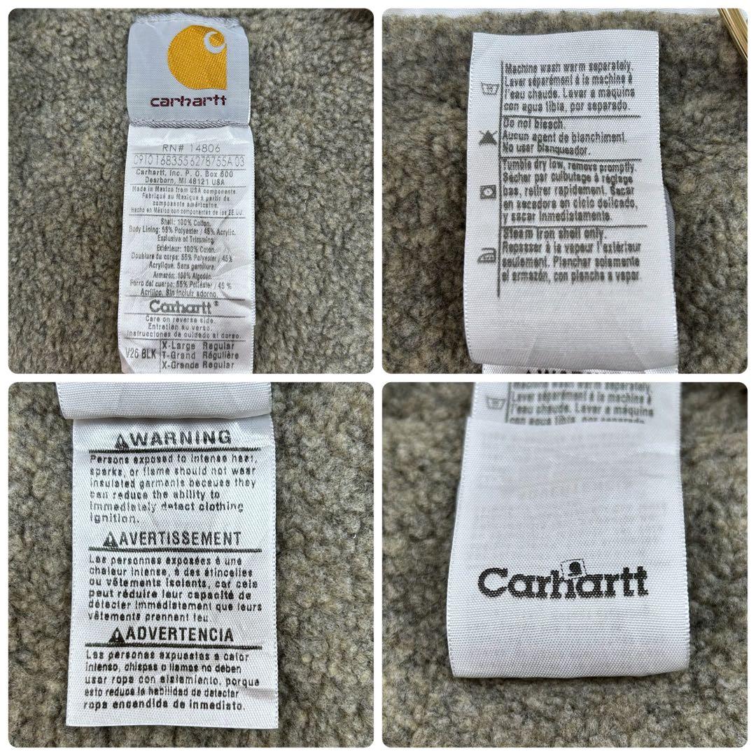 Carhartt ダックベスト ブラック V26 BLK フェード XLサイズ - メルカリ