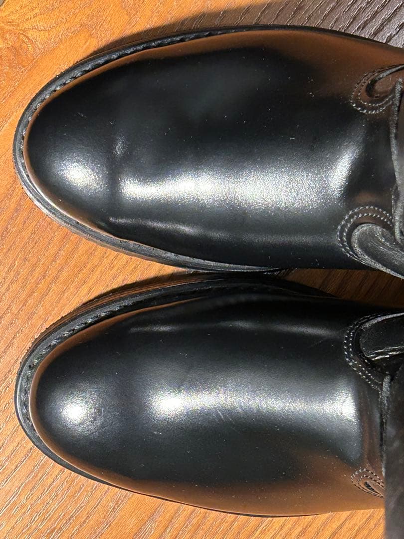 DOUBLE-H 7.5D（26センチ位）ブラックレザーブーツ•アメリカ製•新同