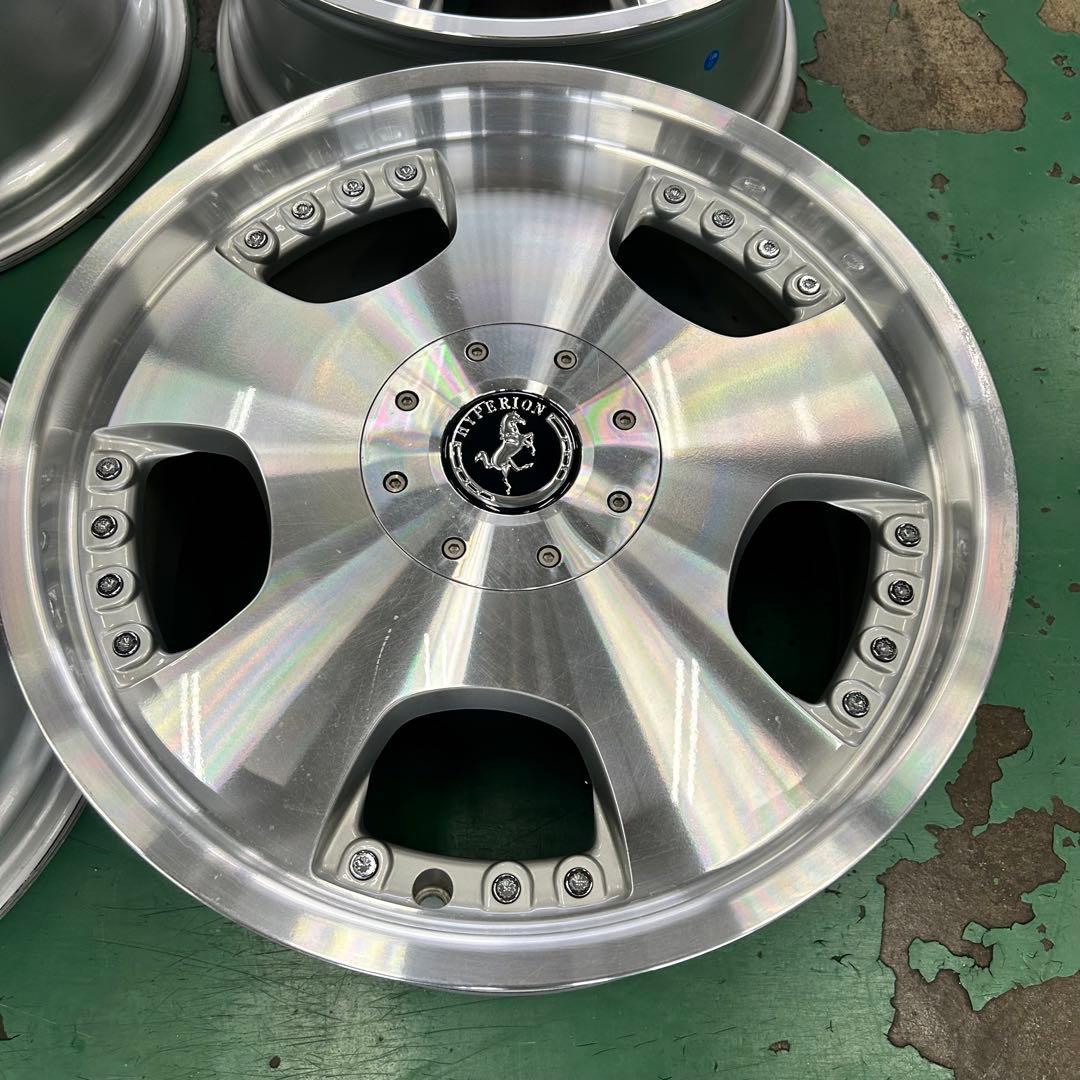 中古アルミ18x8.0ハイペリオンディッシュPCD114.3 4本セット - メルカリ