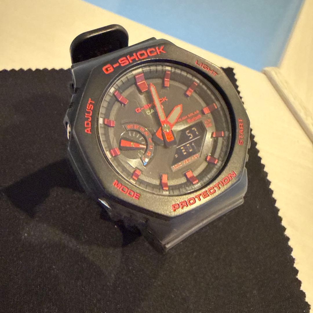 G-SHOCK GA-2100 ブラック/レッド GA-B2100CD-1A4 | G-SHOCK ANALOG-DIGITAL Black | CASIO CANADA