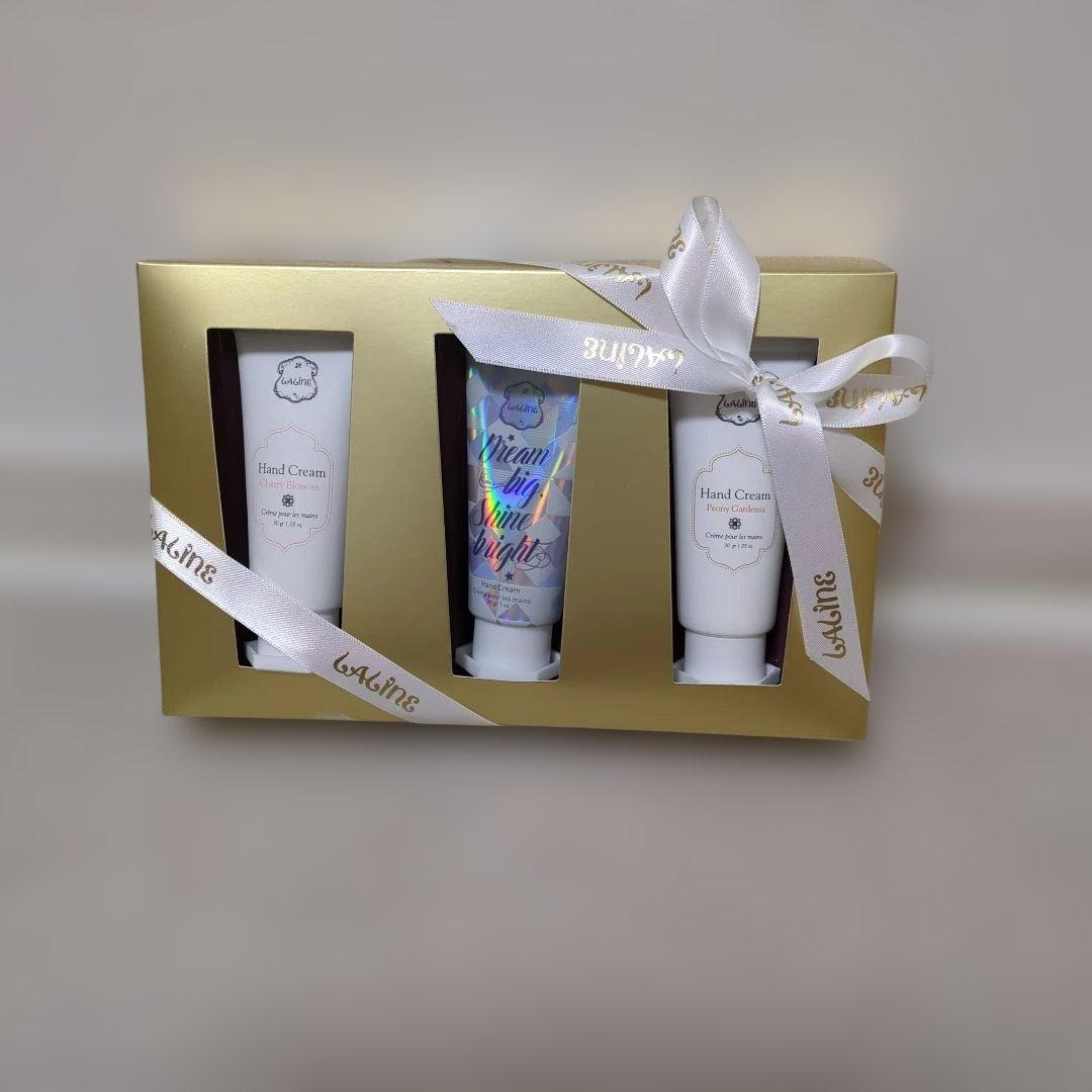 Laline ハンドクリーム3本セット ギフトボックス入り - メルカリ