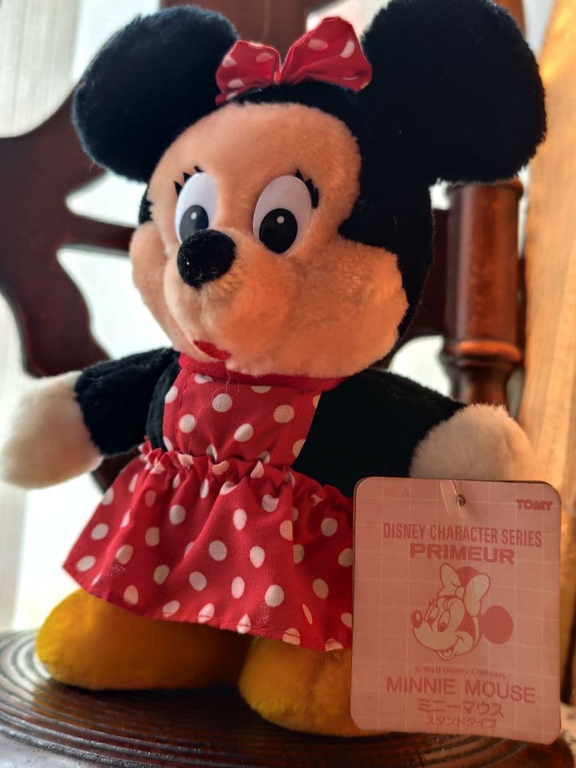 ミニーマウス ぬいぐるみ 約20cm レトロぬいぐるみ - メルカリ