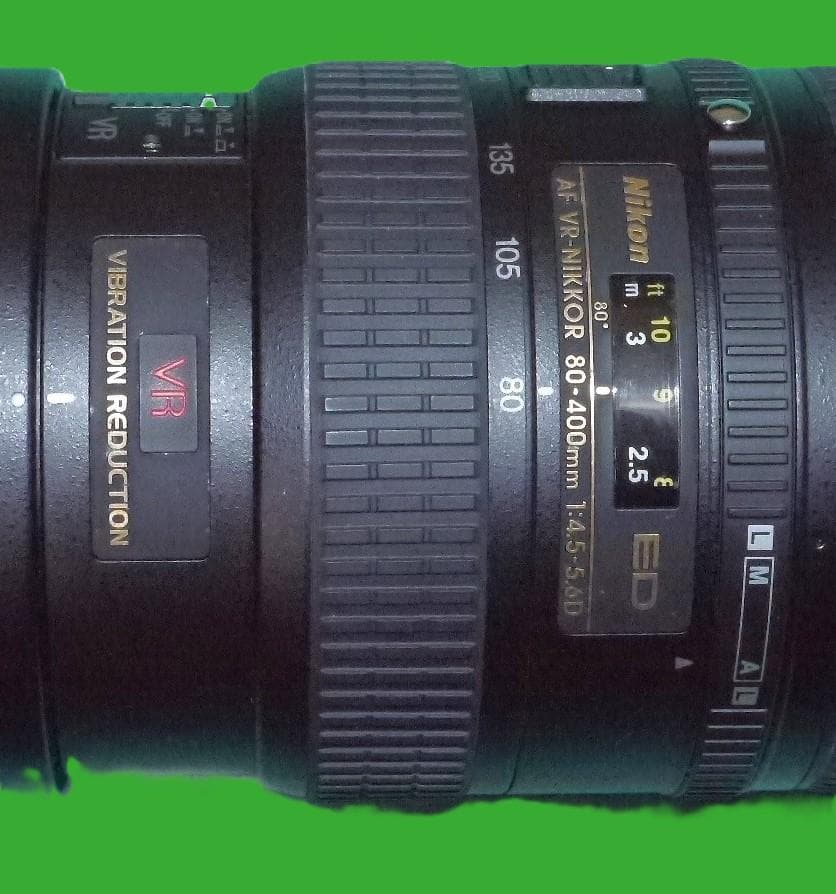 NIKKOR 　80-400mm AF-VR　1：3.5－5.6D ED　美品