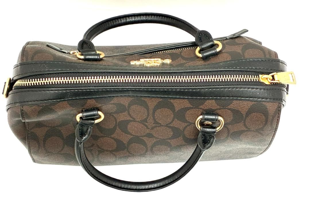 25O12-037 コーチ 2wayバッグ ブラウン F83607 ブランド - メルカリ