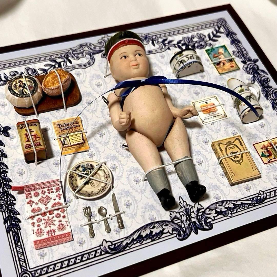 プレゼンテーションシート① 帽子を被った男の子 ビスクドール　ミニチュア小物 2026年最新】ビスクドール 男の子の人気アイテム - メルカリ