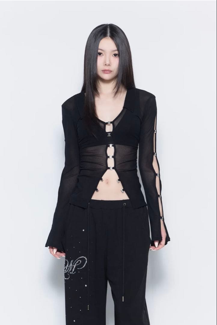 Theredthread sheer hook tops