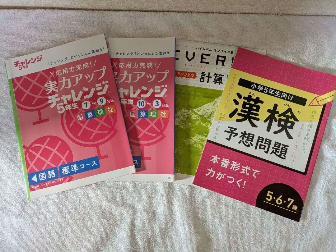 新品・未使用】ベネッセ チャレンジ5年生 ドリル 実力アップ - メルカリ