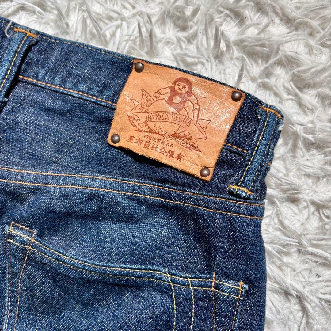 美品】桃太郎ジーンズ 銅丹レーベル インディゴデニム 30 藍布屋