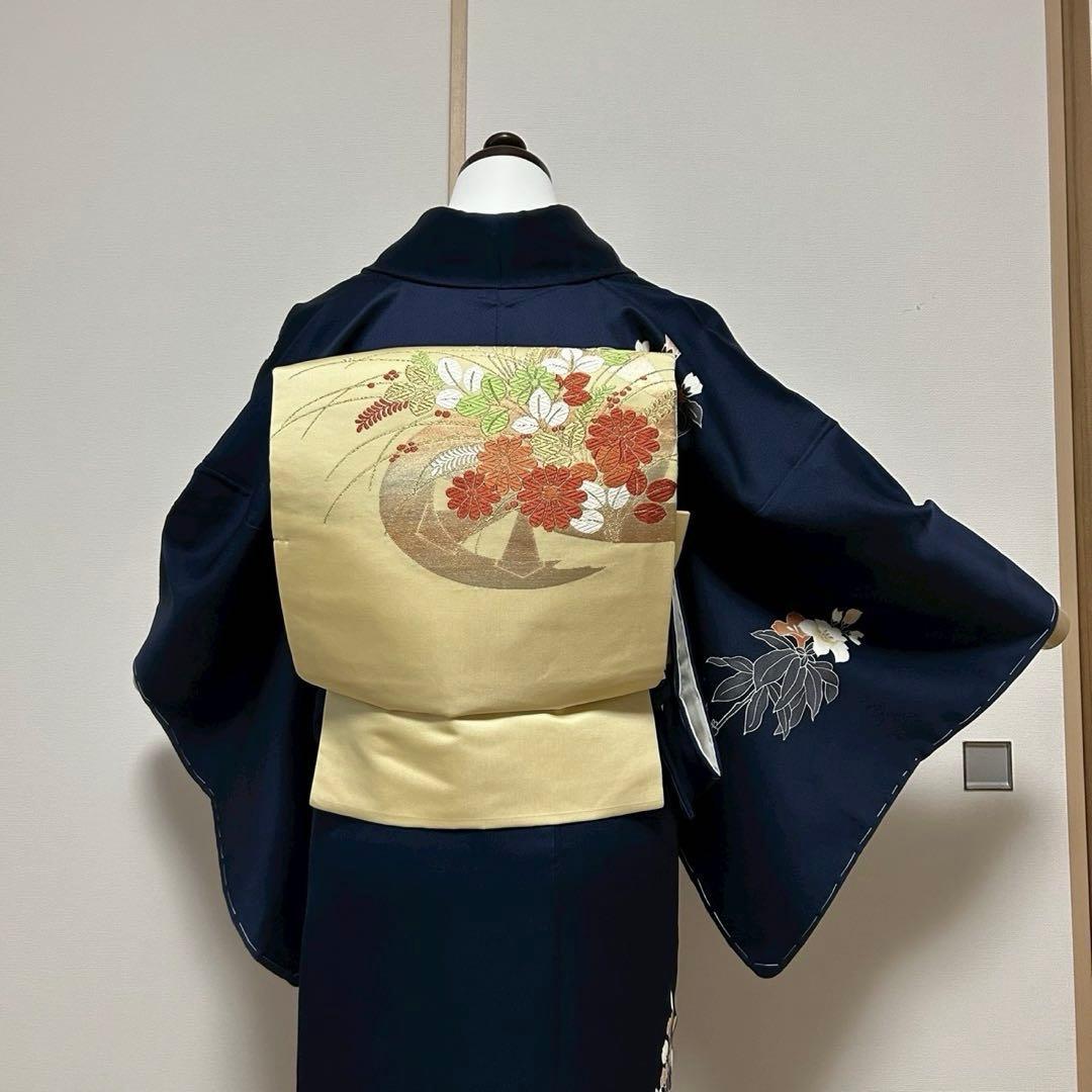 モ 正絹 友禅 訪問着 フルセット 未着用 卒業式 入学式 七五三 【ミト