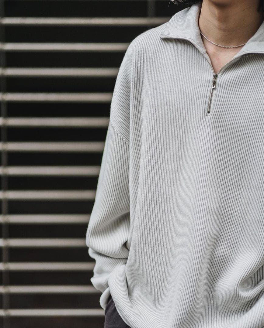 KO 様専用Graphpaper/2022AWハーフジップニット/ライトグレー - メルカリ