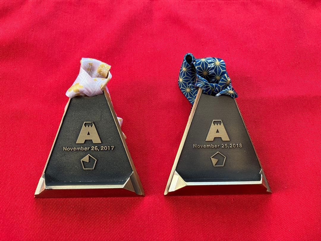 富士山マラソン 完走メダルセット、フィニッシャーメダル5個セット