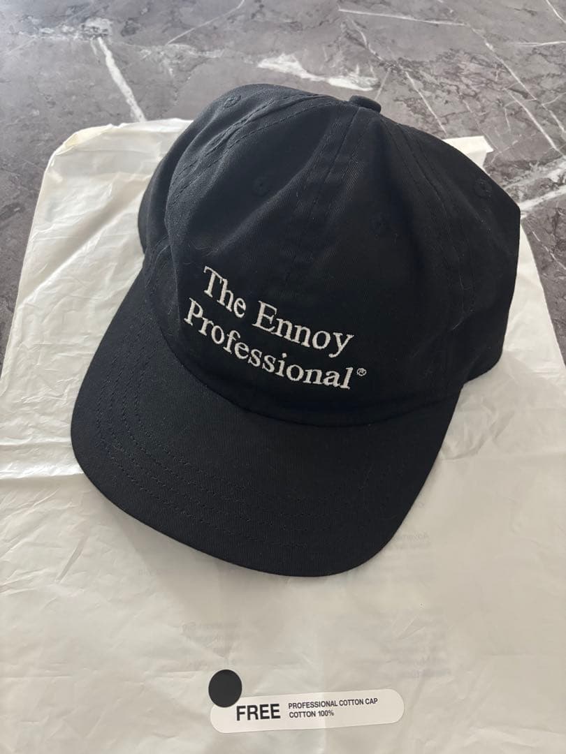25ss Ennoy Professional cotton cap black - メルカリ
