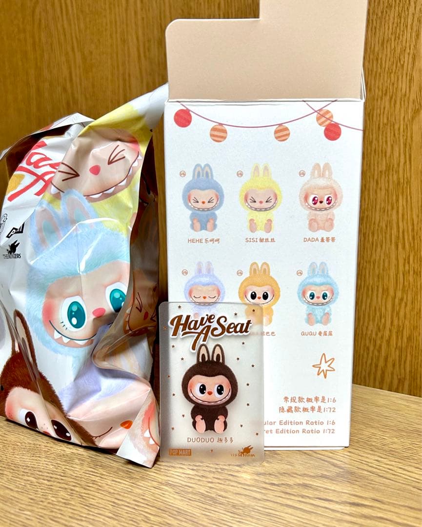 LABUBU have a seatぬいぐるみラブブポップマート DUODUO - メルカリ
