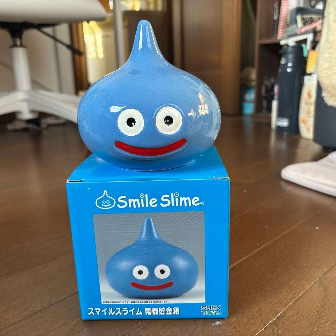 スマイルスライム 陶器貯金箱 - メルカリ