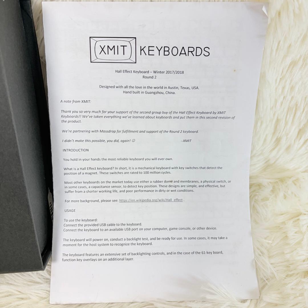 xmit keyboard 木製 ホワイト 美品