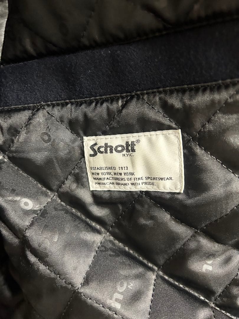 Schott N.Y.C. スクーカム レザースタジャン XL 刺繍 美品 - メルカリ