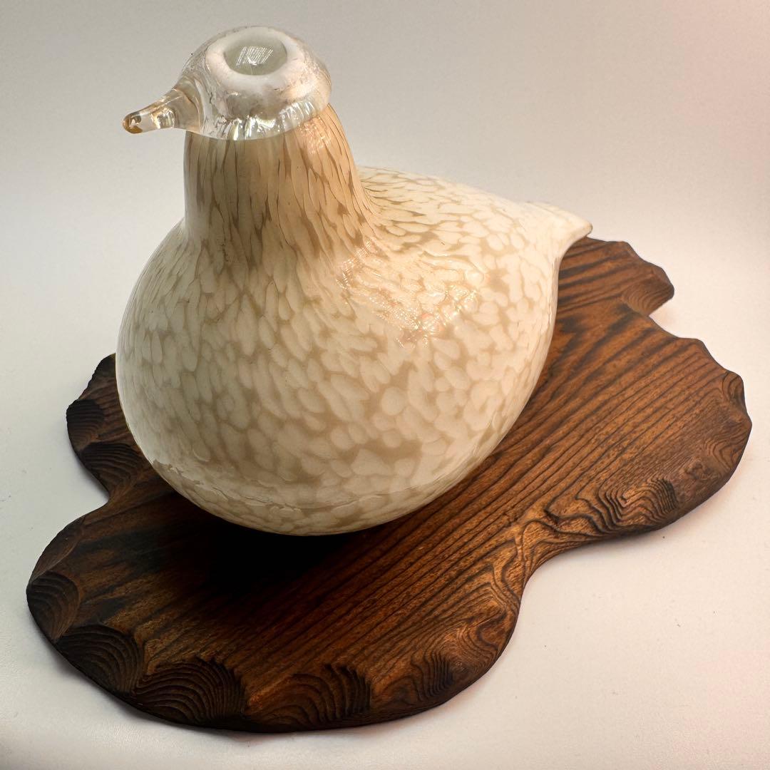  /Willow GrouseライチョウOiva Toikka Willow Grouse Nuutajärvi Riekko Oiva Toikka Bird Art Glass Finland