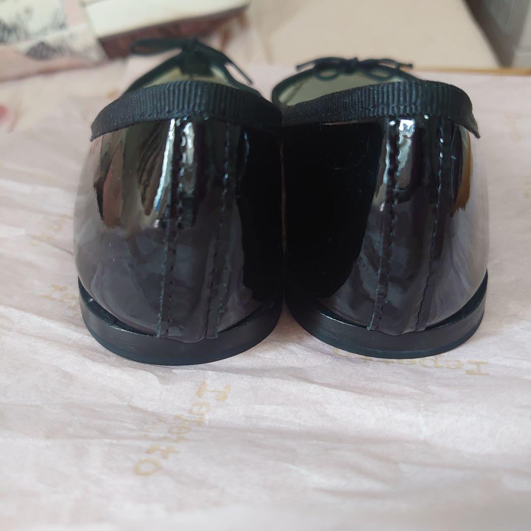 Repetto ブラック バレエシューズ　22.5cm 36サイズ　エナメル