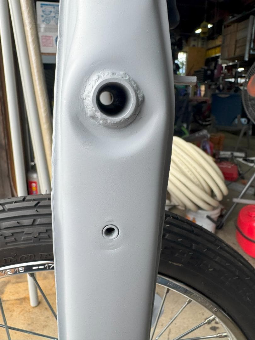 健*郎様 スーパーカブ ワイドフロントフォーク 純正ハブ対応 フル