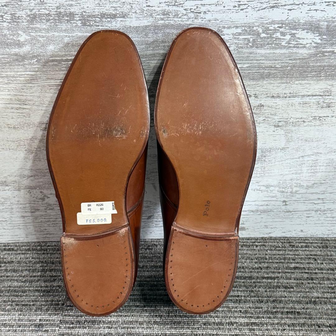 美品　2回使用　英国製 ラルフローレン レザー シューズ 24.0cm 革靴