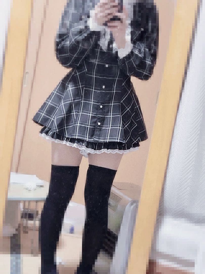 Secret Honey シークレットハニー セットアップ 黒チェックリボン付き