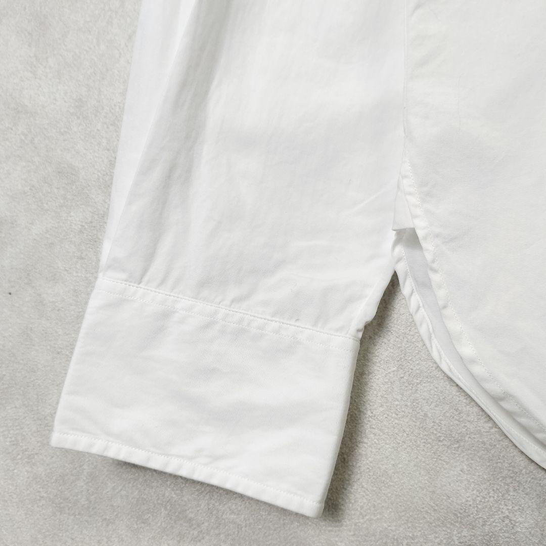 ラルフローレン ビッグポニー コットンシャツ ホワイト 刺繍 カラー