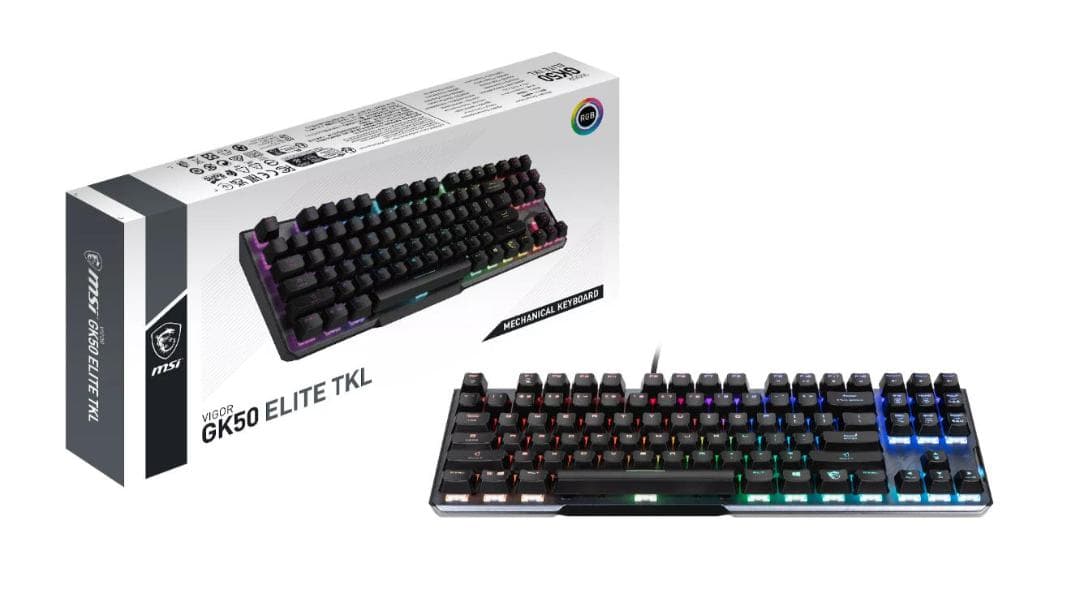 新品 MSI GK50 赤軸リニアメカニカル キーボード 日本語配列 Amazon.co.jp: MSI VIGOR GK50 ELITE TKL KALIH RED 赤軸リニア