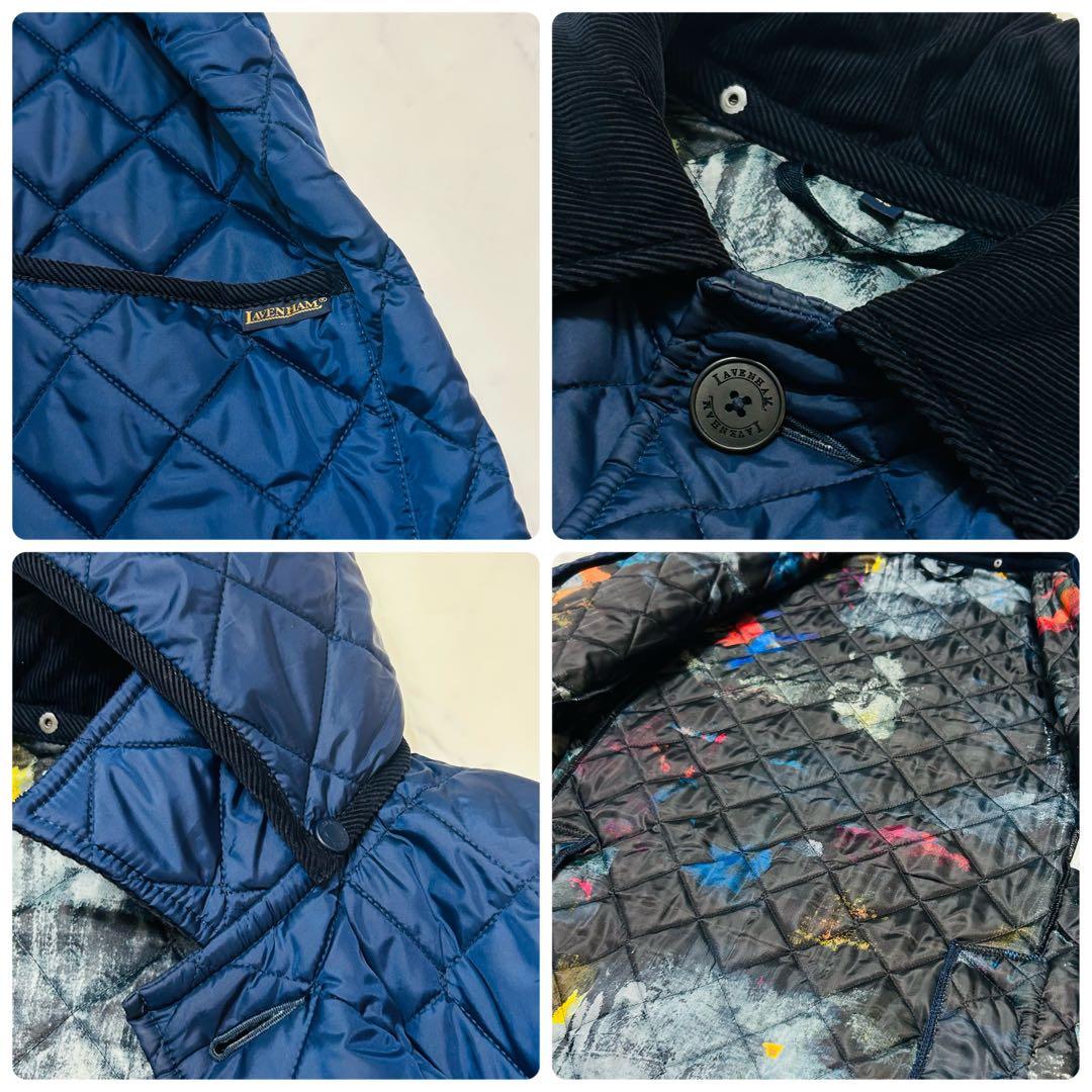 美品】ラベンハム×ポールスミス キルティングジャケット 総柄 2way