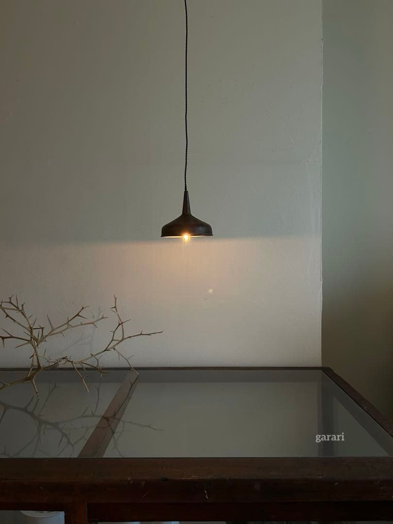 古い銅漏斗ペンダントライト　カフェ什器　古い小さいろうと　アンティークろうと 2_000000002971.jpg?1726137066