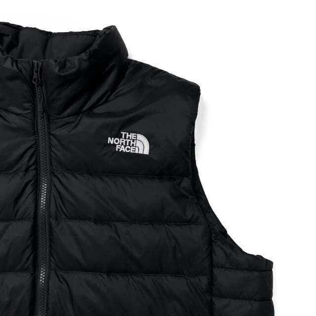 ノースフェイス ダウンベスト US限定 ロゴ刺繍(XXL)黒 190122 - メルカリ