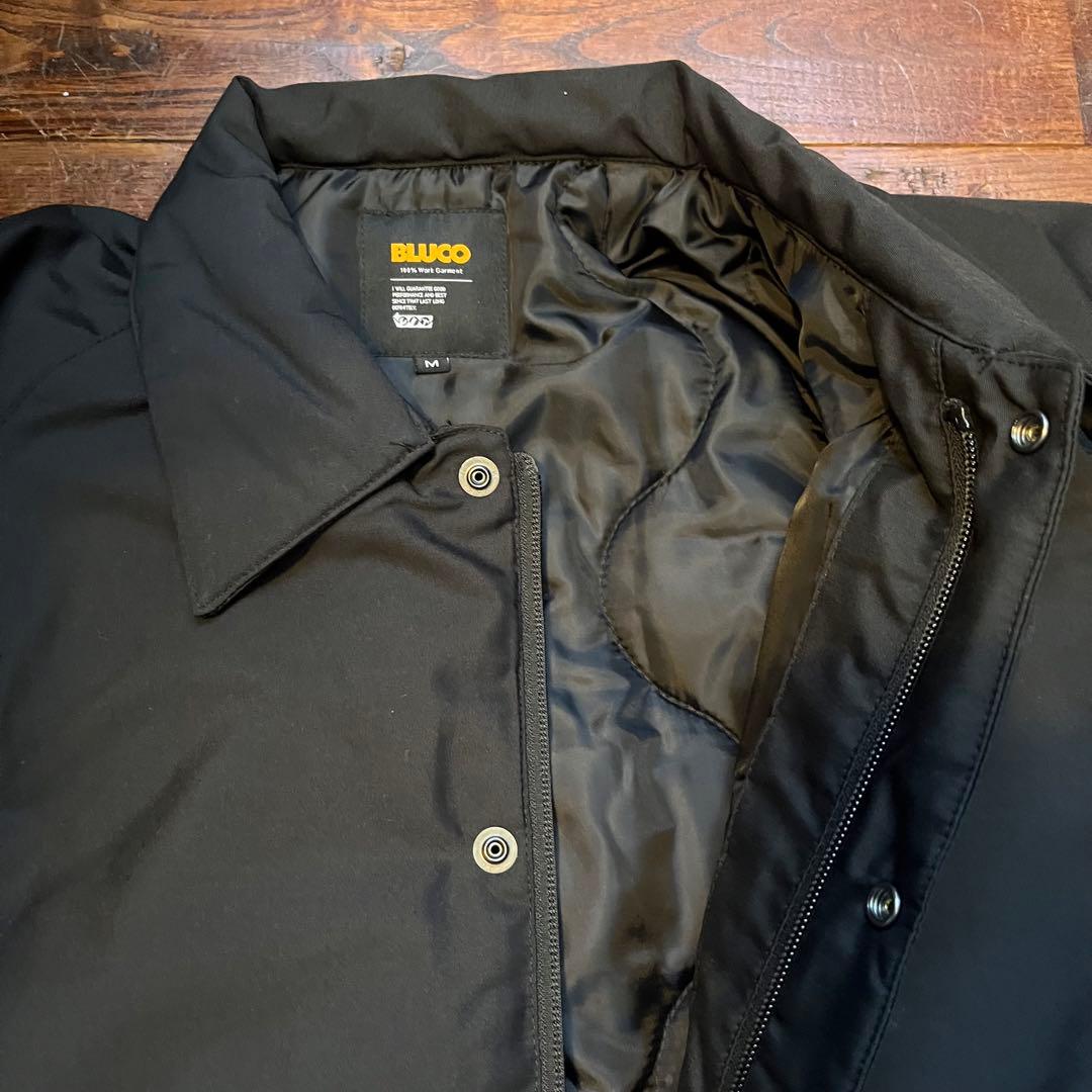 BLUCO/ブルコ T/C コーチジャケット キルティングライニング ブラックM
