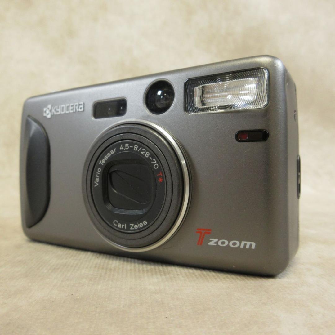 【希少】 Kyocera 京セラ T zoom コンパクト フィルムカメラ 京セラ スリムT/Tプルーフ/Tズーム 他｜コンパクトの例に漏れず買取