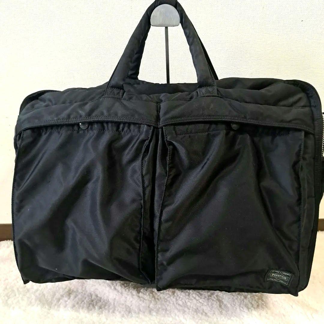 極美品】ポーター タンカー 3way ビジネスバッグ A4可能 黒 リュック