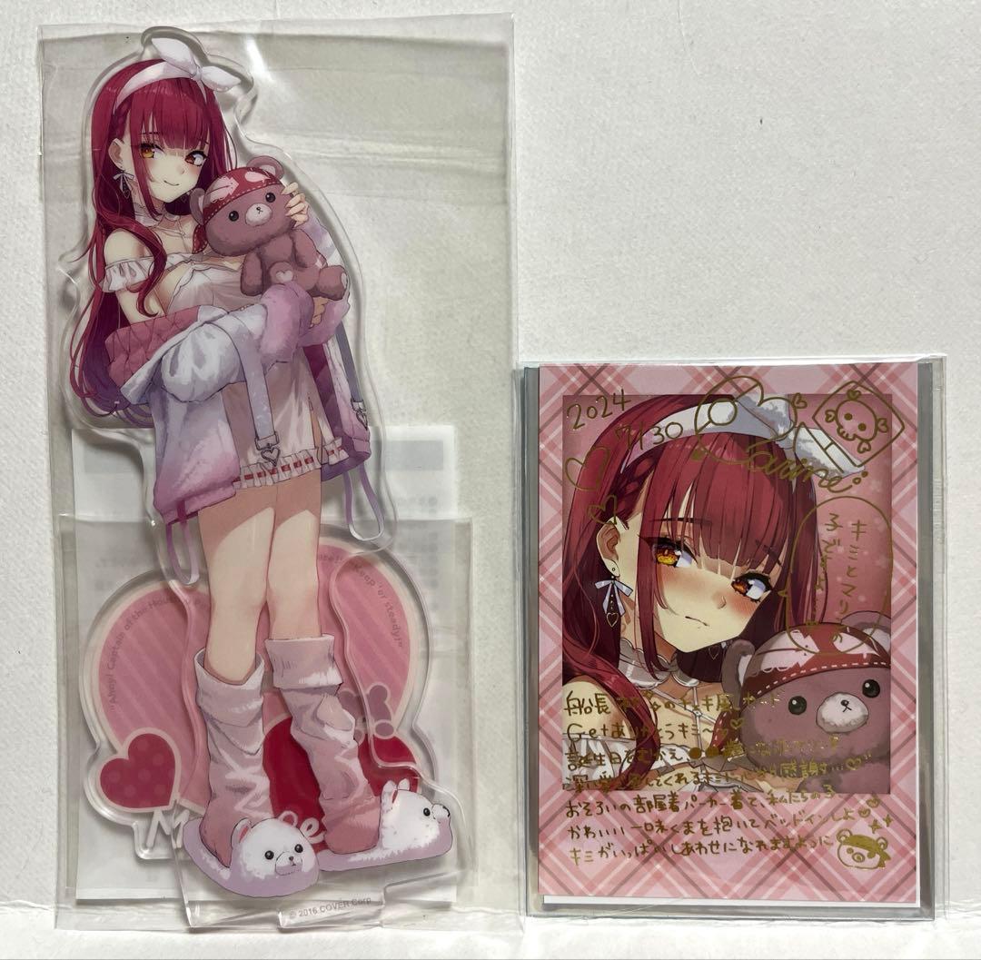 ホロライブ 宝鐘マリン誕生日記念2024 アクリルスタンド 複製サイン