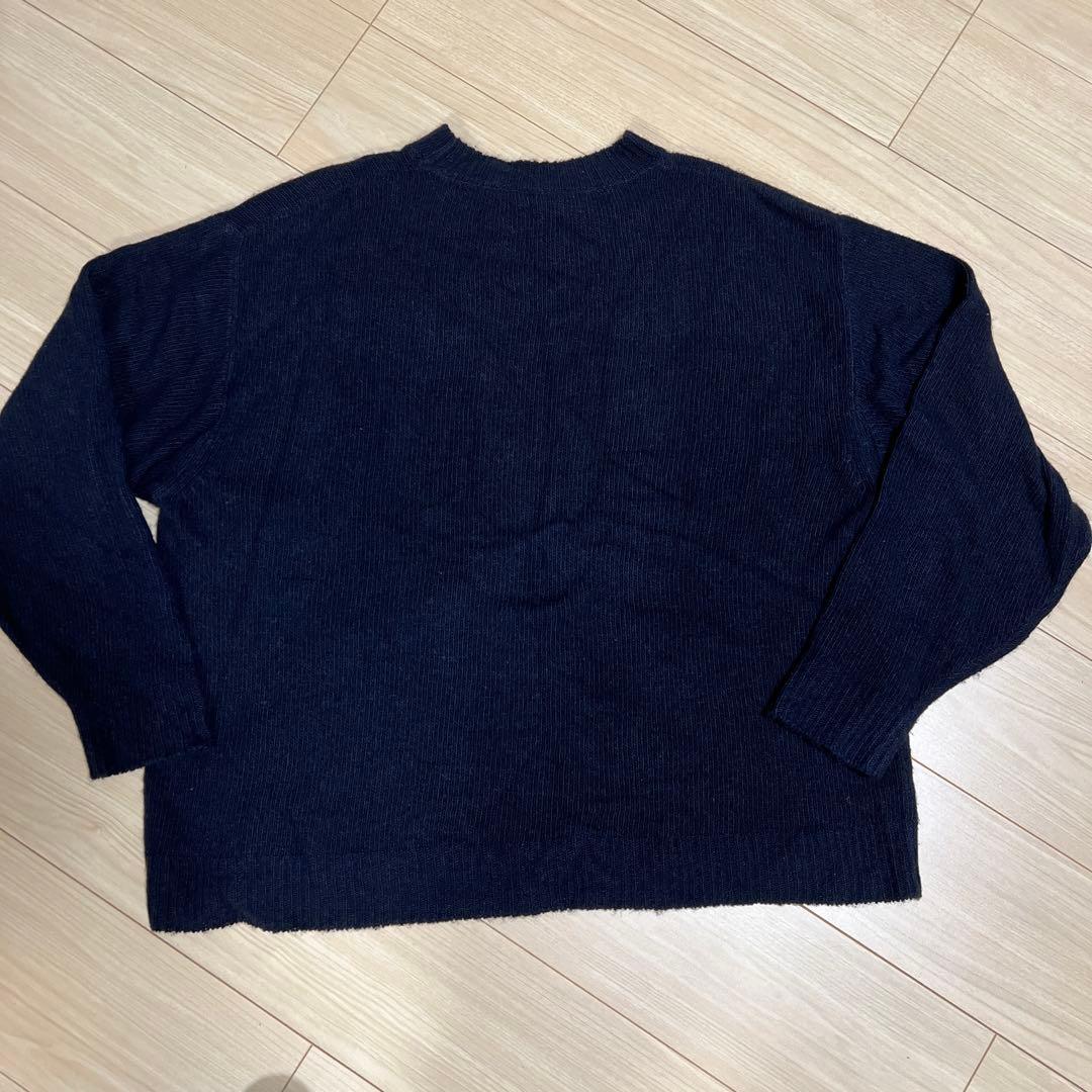 COMOLI】カシミヤ クルーネックニット(ネイビー)サイズフリー - メルカリ