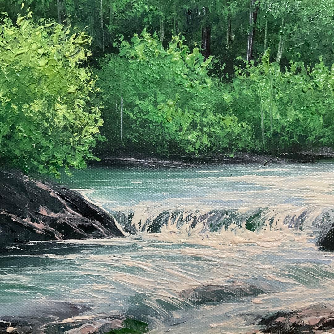 専用・絵画・額縁・油絵・岡 恵一・奧入瀬・F 4号・美術品・インテリア