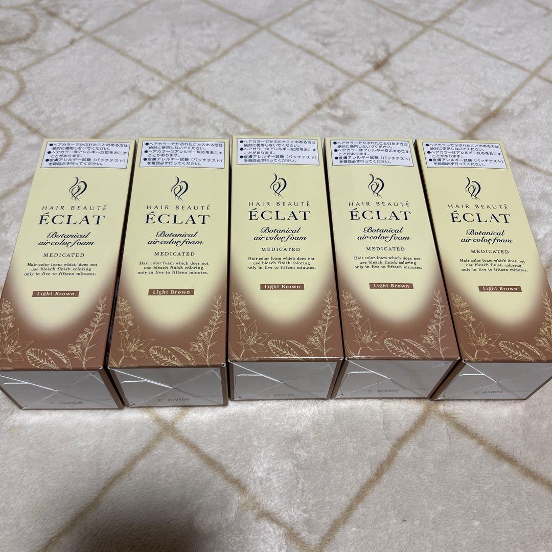 ヘアボーテ　エクラ　ボタニカルエアカラーフォームEX ライトブラウン　80g ヘアボーテ エクラ ボタニカルエアカラーフォーム ライトブラウン