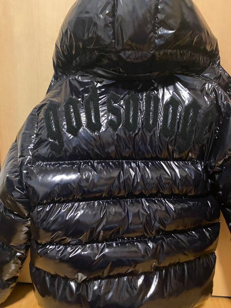 godsavage ブラック ダウンジャケット - メルカリ