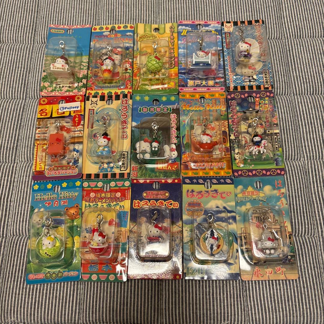 ご当地キティ　ファスナーマスコット　セット ご当地キティちゃん ファスナーマスコット 15個セット - メルカリ
