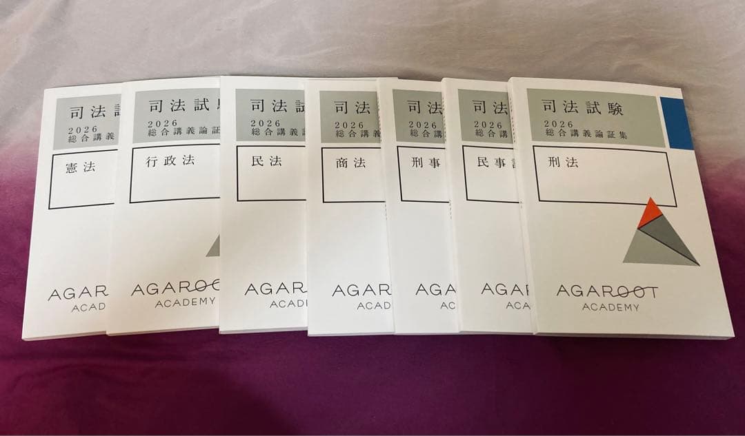 アガルート 司法試験 2026総合講義論証集 全7冊 2026・2027年合格目標】司法試験｜論証集の「使い方」 | アガルート
