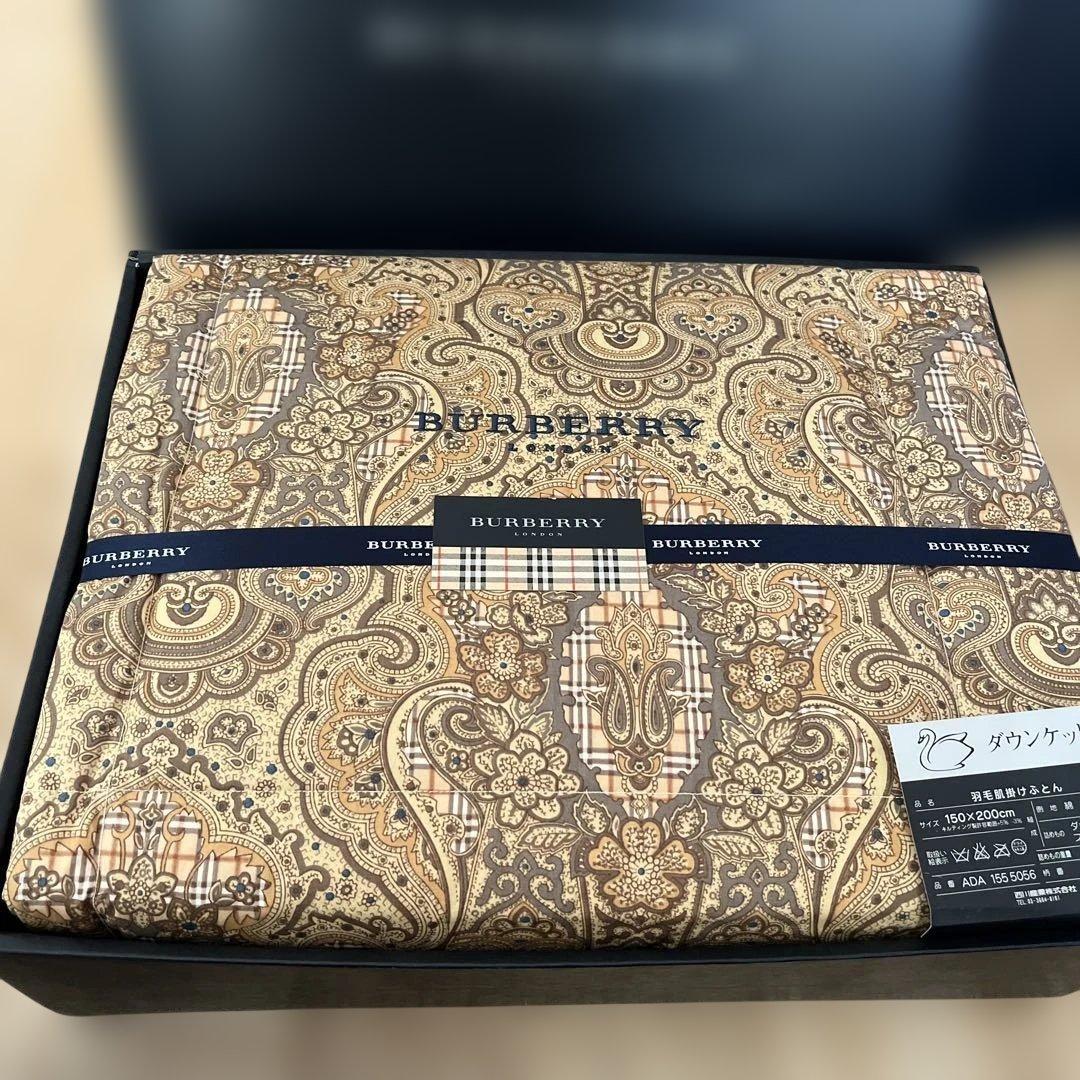 バーバリー ロンドン ダウンケット 羽毛肌掛けふとん 日本製 新品　ペイズリー 楽天市場】【16%OFF ※2/26 10:00~3/11 01:59】昭和西川 ダウンケット