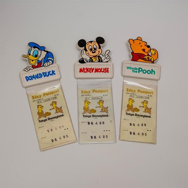 東京ディズニーランド レトロパスポートケース ミッキードナルドプー