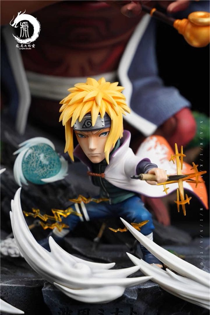 NARUTO ナル 波風 ミナト うずまきナルト自來也ガレージキットスタチュー①