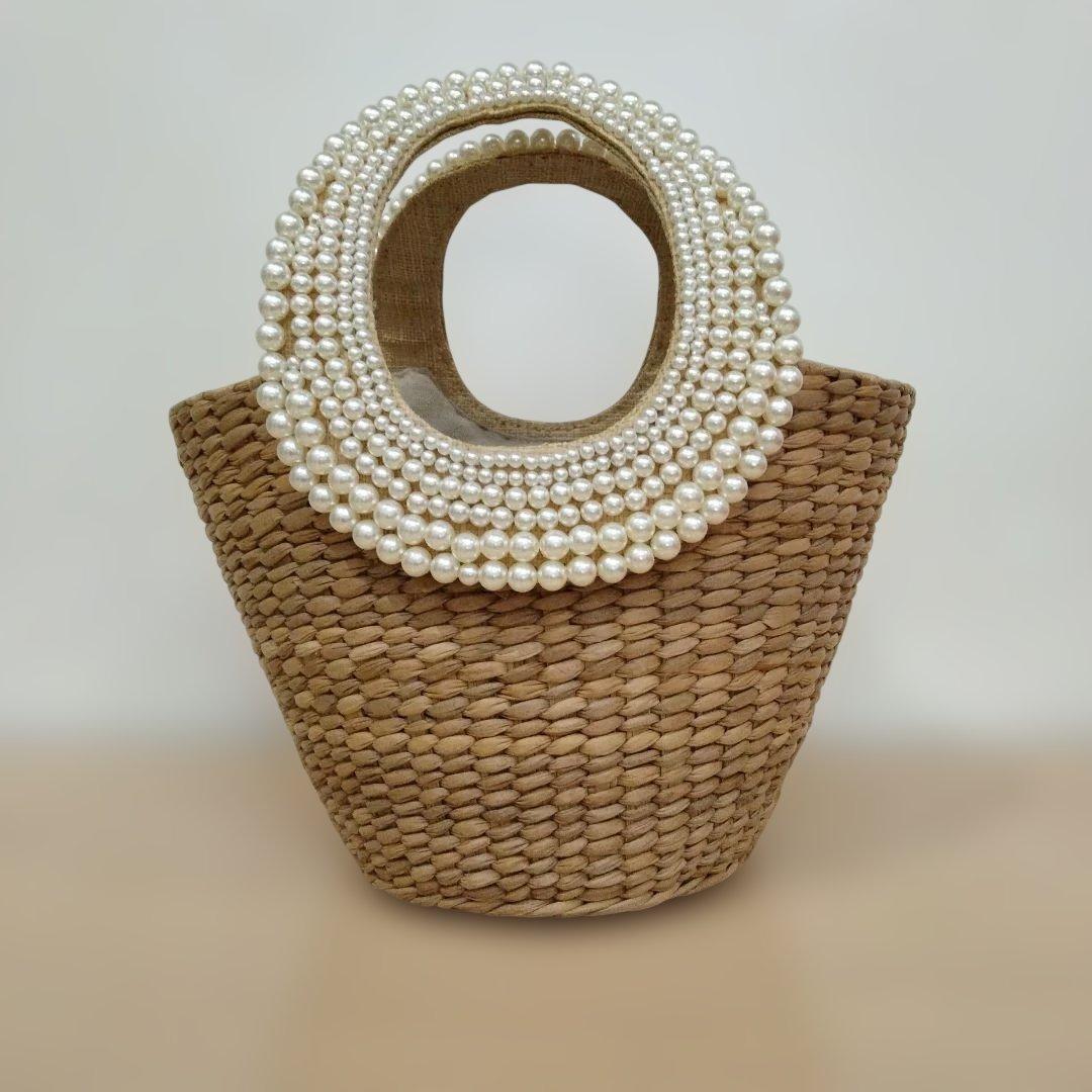 anatelier アナトリエ パール装飾付きかごバッグ - メルカリ