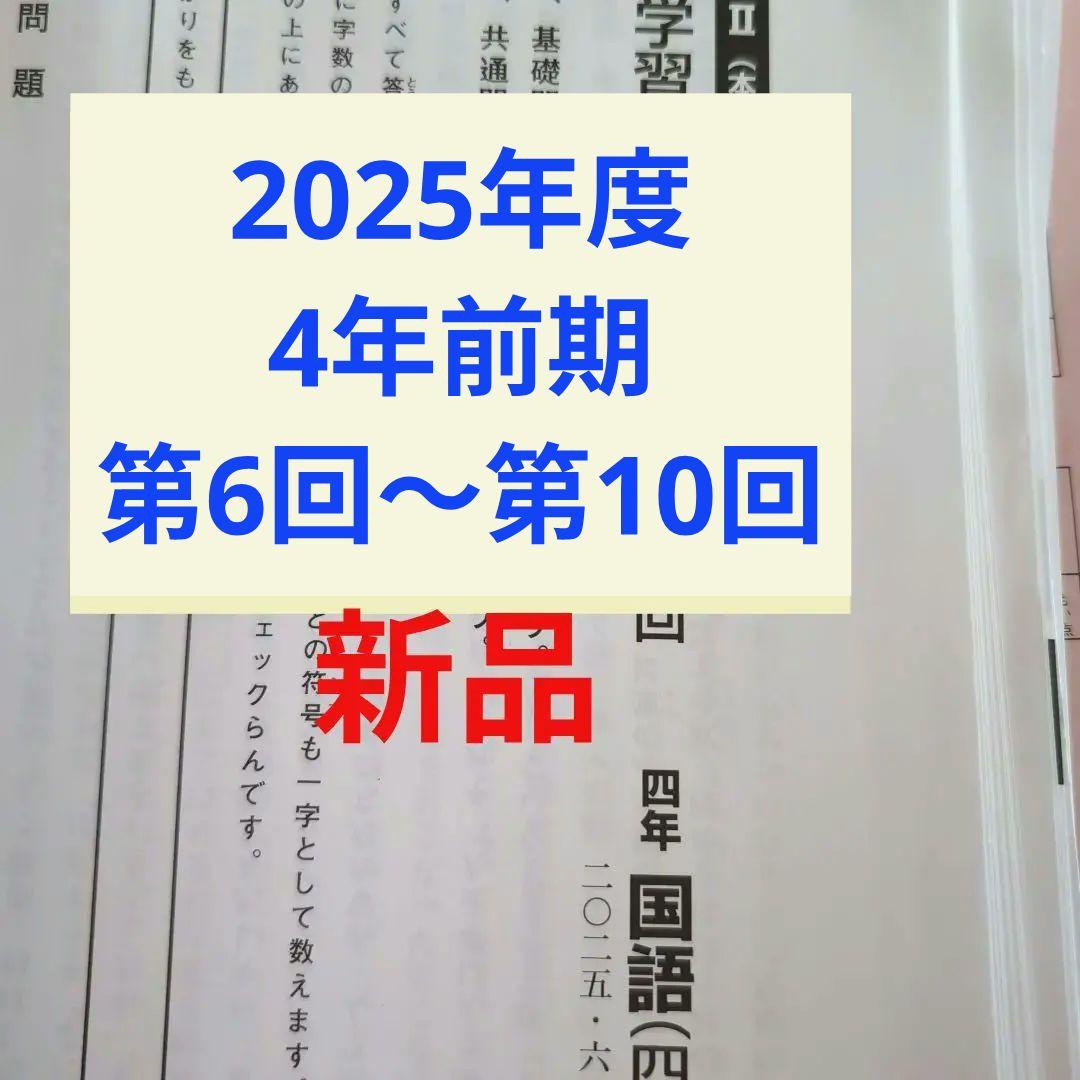 新品2025年度日能研学習力育成テスト4年前期4回分 - メルカリ