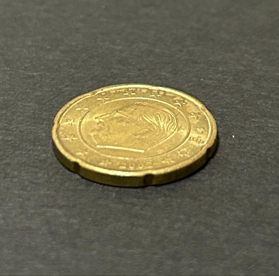 ベルギー 20セントユーロ硬貨 2002年 アルベール2世 コイン - メルカリ