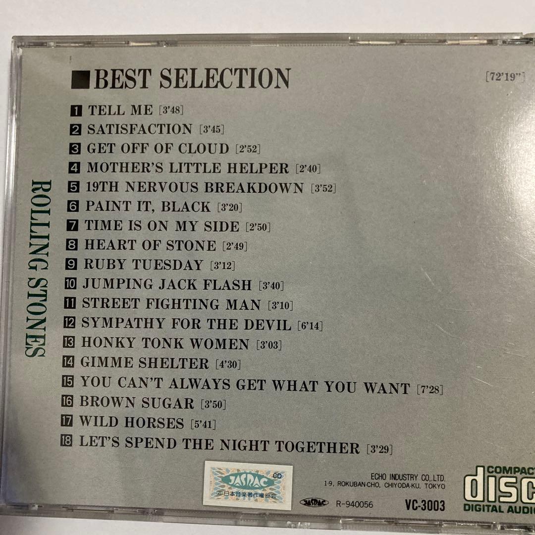 ROLLING STONES BEST SELECTION VC-3003 - メルカリ