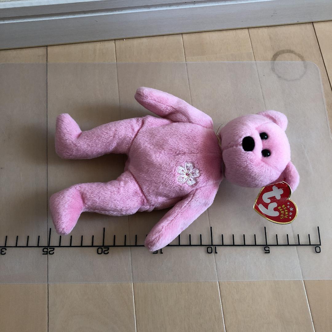 ty くま さくら ぬいぐるみ ビーニーベイビーズ ピンク 桜 - メルカリ